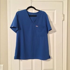 Figs Royal Blue Catarina Top